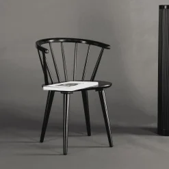 Nohr Eetkamerstoel Araseli Rubberhout* Eetkamerstoelen Met Armleuning