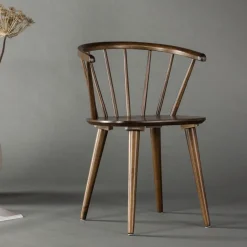 Nohr Eetkamerstoel Araseli Rubberhout* Eetkamerstoelen Met Armleuning