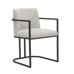 Tower Living Eetkamerstoel Archi Met armleuning* Beige Eetkamerstoelen|Eetkamerstoelen Met Armleuning