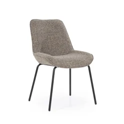 By-Boo Eetkamerstoel Base Bouclé* Eetkamerstoelen Bouclé / Teddy|Eetkamerstoelen Zonder Armleuning