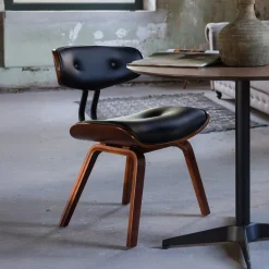 Dutchbone Eetkamerstoel Blackwood* Eetkamerstoelen Zonder Armleuning|Eetkamerstoelen Met Leer Of Kunstleer