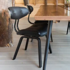 Dutchbone Eetkamerstoel Blackwood* Eetkamerstoelen Zonder Armleuning|Eetkamerstoelen Met Leer Of Kunstleer