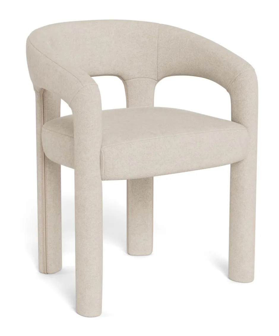 Bendt Eetkamerstoel Blandon Chenille* Chenille Eetkamerstoelen|Eetkamerstoelen Met Armleuning