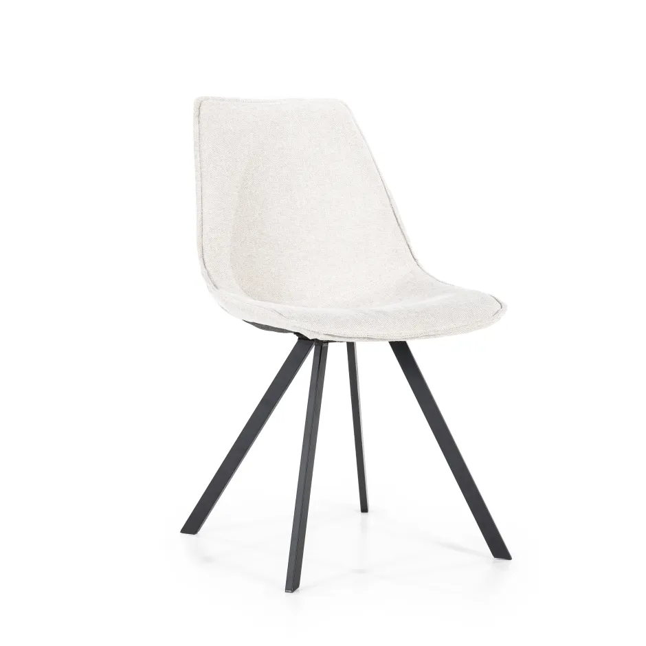By-Boo Eetkamerstoel Boy* Beige Eetkamerstoelen|Draaibare Eetkamerstoelen