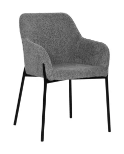 Artistiq Living Eetkamerstoel Brindy Bouclé* Eetkamerstoelen Bouclé / Teddy|Eetkamerstoelen Met Armleuning