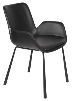 Zuiver Eetkamerstoel Brit PU leder* Eetkamerstoelen Met Leer Of Kunstleer|Eetkamerstoelen Met Armleuning