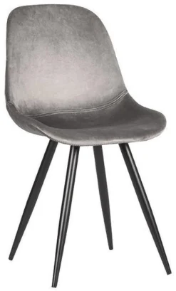 LABEL51 Eetkamerstoel Capri Velvet* Eetkamerstoelen Velvet / Fluweel|Beige Eetkamerstoelen
