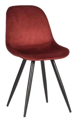 LABEL51 Eetkamerstoel Capri Velvet* Eetkamerstoelen Velvet / Fluweel|Beige Eetkamerstoelen