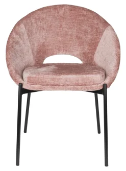 ZILT Eetkamerstoel Danon Chenille* Chenille Eetkamerstoelen|Eetkamerstoelen Zonder Armleuning