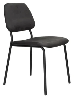 Dutchbone Eetkamerstoel Darby Velvet* Eetkamerstoelen Velvet / Fluweel|Eetkamerstoelen Zonder Armleuning