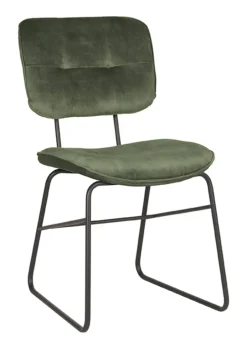 LABEL51 Eetkamerstoel Dez Velvet* Eetkamerstoelen Velvet / Fluweel|Eetkamerstoelen Zonder Armleuning