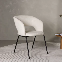 Nohr Eetkamerstoel Elwood Linnen, kleur* Eetkamerstoelen Met Armleuning
