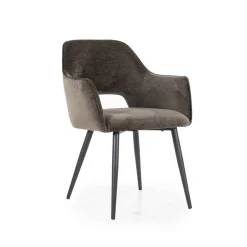 Eleonora Eetkamerstoel Esmee Met armleuning* Beige Eetkamerstoelen|Eetkamerstoelen Met Armleuning