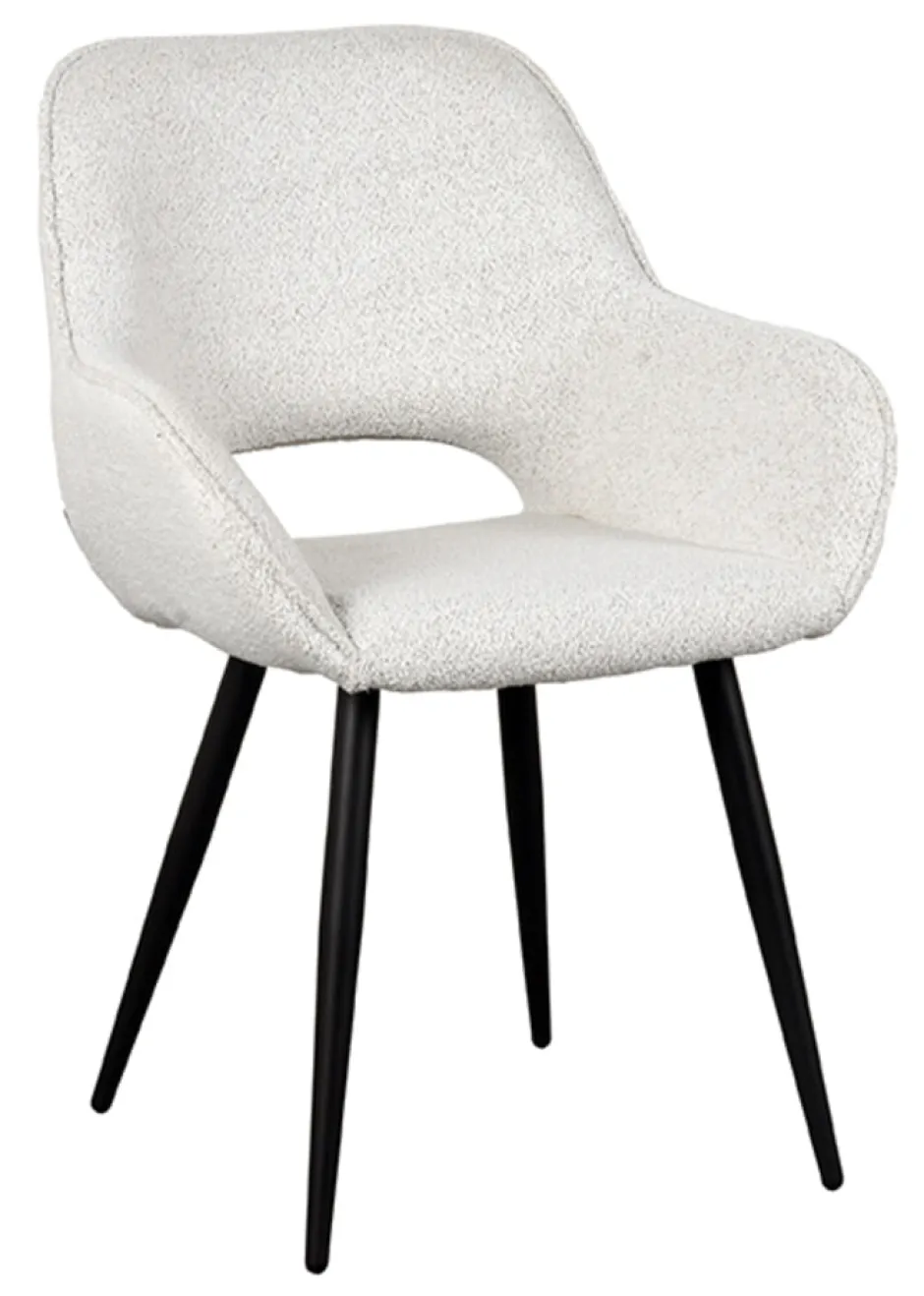 LABEL51 Eetkamerstoel Fer Bouclé* Eetkamerstoelen Bouclé / Teddy|Eetkamerstoelen Met Armleuning
