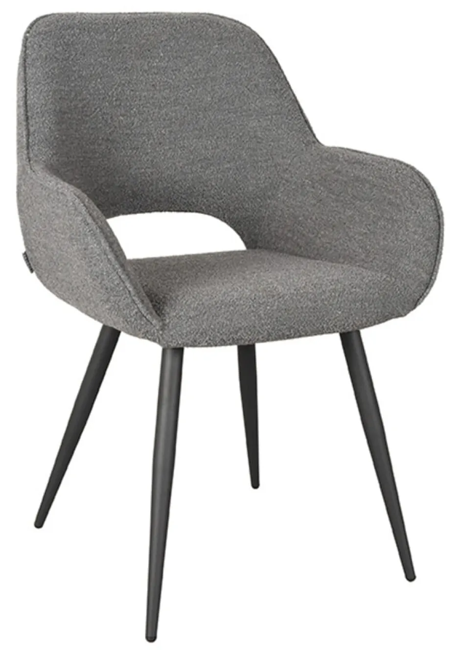 LABEL51 Eetkamerstoel Fer Bouclé* Eetkamerstoelen Bouclé / Teddy|Eetkamerstoelen Met Armleuning