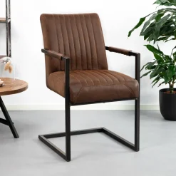 Tower Living Eetkamerstoel Ferro met armleuning* Eetkamerstoelen Met Armleuning