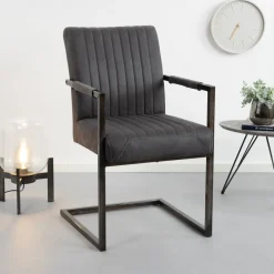 Tower Living Eetkamerstoel Ferro met armleuning* Eetkamerstoelen Met Armleuning