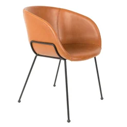 Zuiver Eetkamerstoel Feston PU leder* Eetkamerstoelen Met Leer Of Kunstleer|Eetkamerstoelen Met Armleuning
