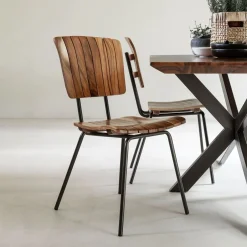 DTP Home Eetkamerstoel Flare Suarhout* Eetkamerstoelen Zonder Armleuning