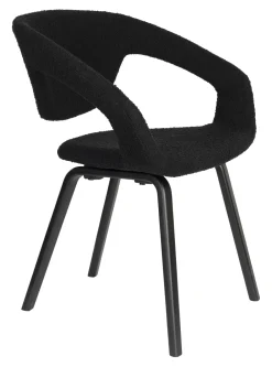 Zuiver Eetkamerstoel Flexback Bouclé* Eetkamerstoelen Bouclé / Teddy|Eetkamerstoelen Met Armleuning