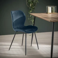 LifestyleFurn Eetkamerstoel Gael Velvet* Beige Eetkamerstoelen|Eetkamerstoelen Zonder Armleuning