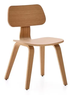 Kave Home Eetkamerstoel Gena Rubberhout* Eetkamerstoelen Zonder Armleuning