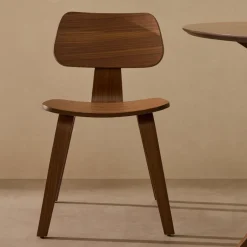 Kave Home Eetkamerstoel Gena Rubberhout* Eetkamerstoelen Zonder Armleuning