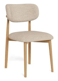 Bendt Eetkamerstoel Jamesa Bouclé en eikenhout* Eetkamerstoelen Bouclé / Teddy|Eetkamerstoelen Zonder Armleuning