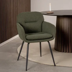 Bendt Eetkamerstoel Janeese* Beige Eetkamerstoelen|Eetkamerstoelen Met Armleuning