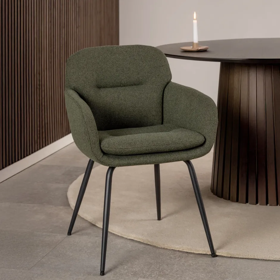 Bendt Eetkamerstoel Janeese* Beige Eetkamerstoelen|Eetkamerstoelen Met Armleuning