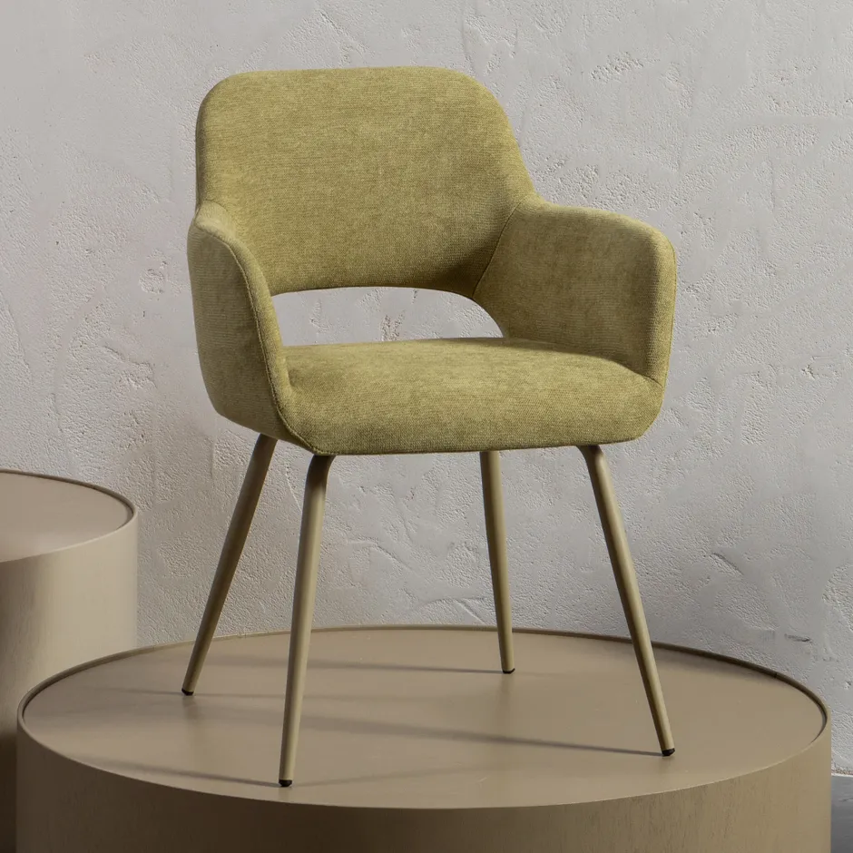 WOOOD Eetkamerstoel Jenny Geweven* Eetkamerstoelen Met Armleuning
