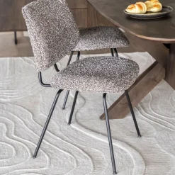 Eleonora Eetkamerstoel Jon* Beige Eetkamerstoelen|Eetkamerstoelen Zonder Armleuning