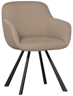 WOOOD Eetkamerstoel Juno Mesh* Eetkamerstoelen Met Armleuning