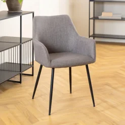 Bendt Eetkamerstoel Kalena stof* Beige Eetkamerstoelen|Eetkamerstoelen Met Armleuning