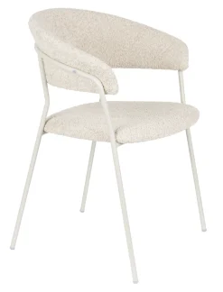 ZILT Eetkamerstoel Kashmir Bouclé* Beige Eetkamerstoelen|Eetkamerstoelen Bouclé / Teddy