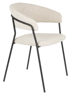 ZILT Eetkamerstoel Kashmir Bouclé* Beige Eetkamerstoelen|Eetkamerstoelen Bouclé / Teddy