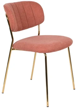 ZILT Eetkamerstoel Kolten Goud* Eetkamerstoelen Zonder Armleuning