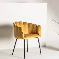 Nohr Eetkamerstoel Kyrstle Met armleuning, Velvet* Eetkamerstoelen Velvet / Fluweel|Eetkamerstoelen Met Armleuning