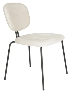 ZILT Eetkamerstoel Latisha Chenille* Chenille Eetkamerstoelen|Eetkamerstoelen Zonder Armleuning