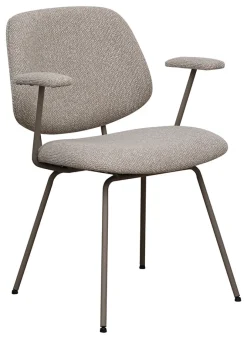 LABEL51 Eetkamerstoel Loreto Bouclé* Eetkamerstoelen Bouclé / Teddy|Eetkamerstoelen Met Armleuning
