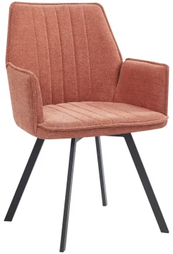 Livingfurn Eetkamerstoel Louise, Draaibaar* Beige Eetkamerstoelen|Draaibare Eetkamerstoelen