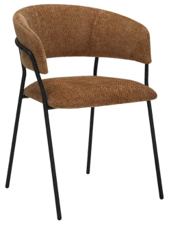 LABEL51 Eetkamerstoel Luuk Elite stof* Eetkamerstoelen Met Armleuning