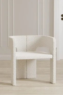 Nohr Eetkamerstoel Lyly Bouclé, kleur* Eetkamerstoelen Bouclé / Teddy|Eetkamerstoelen Met Armleuning