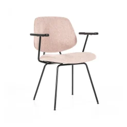 Eleonora Eetkamerstoel Lynn met armleuning* Eetkamerstoelen Met Armleuning|Beige Eetkamerstoelen