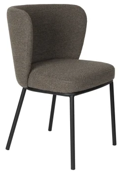 ZILT Eetkamerstoel Mattie Bouclé* Eetkamerstoelen Bouclé / Teddy|Eetkamerstoelen Zonder Armleuning