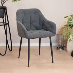 Sohome Eetkamerstoel Milly Bouclé* Beige Eetkamerstoelen|Eetkamerstoelen Bouclé / Teddy