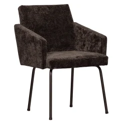 WOOOD Eetkamerstoel Mount Chenille* Chenille Eetkamerstoelen|Beige Eetkamerstoelen