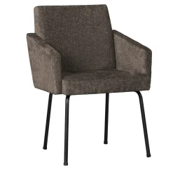 WOOOD Eetkamerstoel Mount Geweven stof* Chenille Eetkamerstoelen|Eetkamerstoelen Met Armleuning
