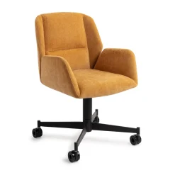 Jesper Home Eetkamerstoel Myoko Caster Black, kleur* Eetkamerstoelen Met Armleuning