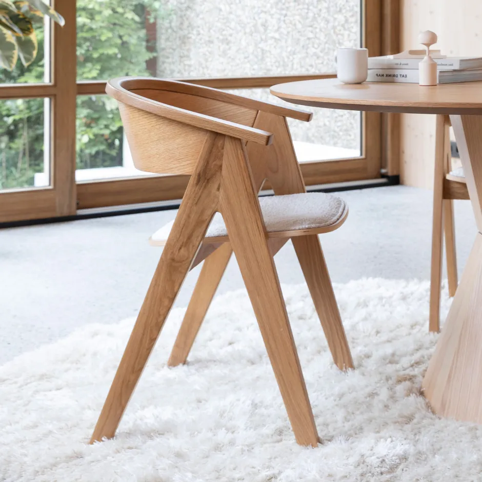 Zuiver Eetkamerstoel Ndsm Hout* Eetkamerstoelen Met Armleuning